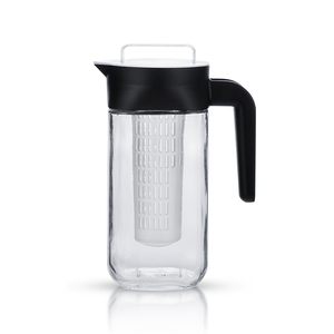 1100ml thủy tinh trái cây & trà truyền nước bình Máy ép trái cây Jug bình bình cho nước với nắp nhựa và xử lý - Product Image 4
