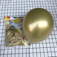 Vente Flash - Ballons en Latex Métalliques Chromés de Haute Qualité 12 Pouces - Or, Argent, Rose Rouge, Bleu, Vert, Violet