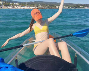 Bateau transparent de haute qualité clair LLPDE auvent électrique en plastique quai flottant Supboard lac usage commercial en gros à vendre - Product Image 6