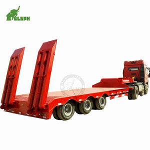 Semirremolque de Plataforma Baja de 13 Metros, Remolque Transportador de Contenedores de 40 Pies, 3 Ejes, 60 Toneladas - Product Image 2