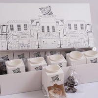 Conception personnalisée Café arabe à emporter Boulangerie Dessert Pâtisserie Gâteau Snack Double Compartiment Fond Gahwa Coffee Cup Box Combo Holder