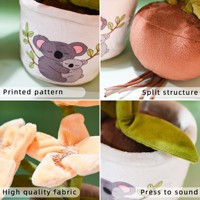 Jouet en peluche personnalisé OEM ODM, pot de fleurs en peluche, plante fleurie jaune en peluche, ornement doux pour la décoration intérieure, cadeau promotionnel
