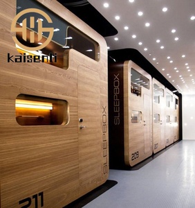<b>Double</b> Smart Sleep for High End Youth Hostel Hotel Sleepbox 2 Door Cabin Room <b>Bed</b> Nap & Stable Wooden and Steel Capsule - Product Image 1