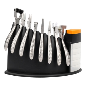 Precision Screwdriver Set Metal <b>Tools</b> with Color-Coded Tips and Storage Rack - Product Image 2