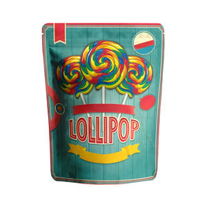 特注3.5g 7g 14g 28gホログラフ引出し密封された臭い証拠特殊形状カリパックマイラーバッグ食品グレードカスタム - Product Image 4