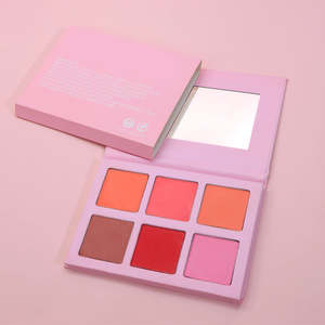 Palette Blush Viso 6 Colori all'Ingrosso, Trucco Naturale Compatto, Polvere Pressata Rosa, Cambio Colore Duraturo, Etichetta Privata - Product Image 2