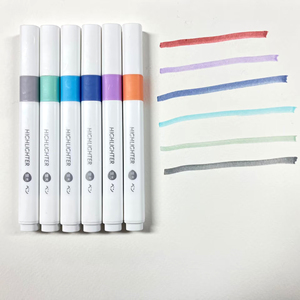 Nuevos productos, rotulador resaltador de color Morandi, rotulador para estudiantes con juego de bolígrafos fluorescentes de color retro creativo - Product Image 1