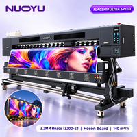 Imprimante éco-solvant industrielle haute vitesse Hoson Board 3.2M 4 têtes I3200-E1 1440Dpi pour bâches, banderoles et vinyles flexibles