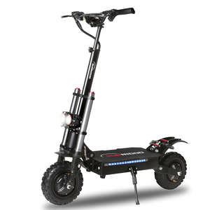 สกู๊ตเตอร์ไฟฟ้า OEM 100 กม. รุ่น ES-X10  โครงสร้างอลูมิเนียมแข็งแรง  มอเตอร์คู่ พับได้ ยางหน้ากว้าง 11 นิ้ว 60V 38Ah กันน้ำ ระบบกันสะเทือนเต็มรูปแบบ - Product Image 6