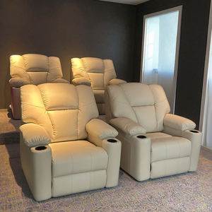 モダンラグジュアリーナパレザーVIPホームシアター家具電気リクライナーレザーソファパワーコンソールリビングルームシネマシネマ - Product Image 2