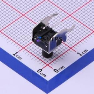 UK-B02124-G8-160 Tactile Switch Bent Lead Through Hole,6x6mm Switch Single Pole Single Throw Round Button 1.6N Right Angle - Product Image 2