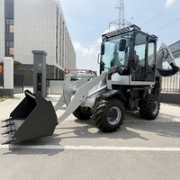 Chargeuse-pelleteuse diesel 4x4 de fabrication chinoise pour l'entretien des vergers, avec pneus tout-terrain