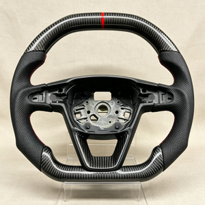 Volante de Fibra de Carbono con Fondo Plano Personalizado de Fábrica para SEAT Ibiza 6F Toledo FR <span class=keywords><strong>CUPRA</strong></span> Arona Ateca Tarraco - Product Image 1