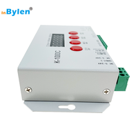K-1000C Offre Spéciale avec carte SD DC5-24V 2048 Pixels Adressable LED DMX 512 Adressable Led Strip Contrôleur programmable