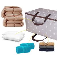 Couvertures pliables personnalisées vêtements placard organisateur maison couette 210D Oxford sac de rangement