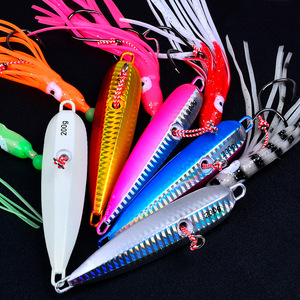 Fiscan Pesca <span class=keywords><strong>Inchiku</strong></span> 40g-200g métal tête de gabarit Leurre poulpe jupe japon Kingfish vivaneau mérou appât lent leurre de pêche - Product Image 4