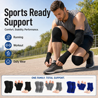 Ensemble de protection pour le basketball en polyester personnalisable – Protections genoux, coudes, poignets, chevilles, paumes pour adultes et enfants