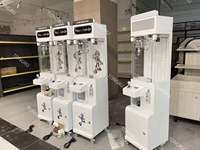 Nouvelle machine de jeu d'arcade à pièces de monnaie Mega Mini Claw en peluche avec langue anglaise, prix en peluche en métal, amusant pour tous les âges