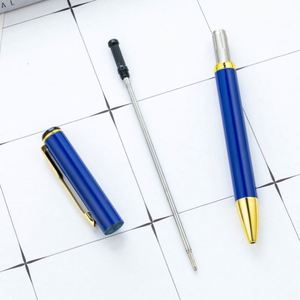 Stylo publicitaire professionnel en métal avec logo personnalisé, pointe bille 1,0 mm, action rotative, idéal pour hôtels et conférences, vente en gros - Product Image 4