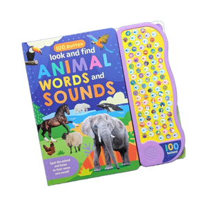 Mon premier livre sonore d'association et de recherche pour l'<span class=keywords><strong>apprentissage</strong></span> précoce, livre cartonné pour enfants à 50 boutons avec chansons et mots - Product Image 2