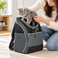 Sac à dos de transport portable en PVC pour animaux de compagnie Zheng Xin avec fermeture à ceinture, respirant, grande capacité, pour chat, vente en gros