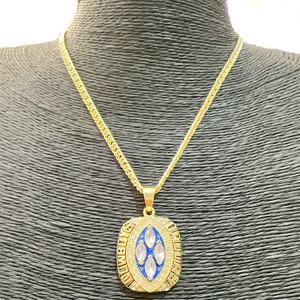 NFLダラスラグビースポーツ選手権ネックレス金メッキリンクチェーンファン記念ギフト - Product Image 4