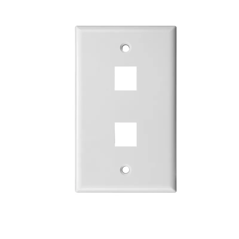 Dual Port Faceplate 120 Type 2 3 4 Port RJ45 Keystone Jack Wall plate RJ45 Network Cable Wall Plate for Network