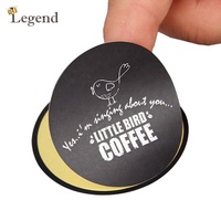 Étiquettes personnalisées en vinyle adhésif imperméable pour produits alimentaires, impression dorée, autocollants ronds avec logo et code QR