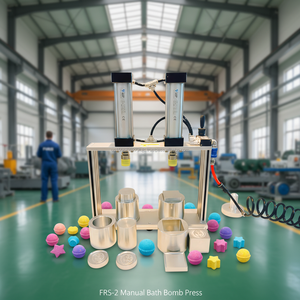 FRS-2 Manual Bath Bomb Press with Multiple Molds Easy To Operate Pneumatic Power Source for Small Batch Production - Product Image 2