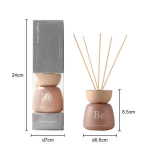 Botella de vidrio personalizada 100Ml difusor de Perfume decoración de la habitación del hogar difusor de caña aromaterapia con caja de embalaje - Product Image 6