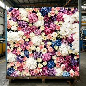 Thick Dense <b>Flower</b> <b>Wall</b> <b>Panel</b> For Wedding Photo Area Ceremony Backdrop And Banquet Decor - Product Image 6