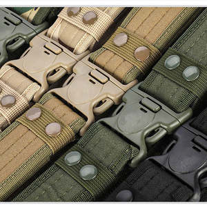 Ceinture de protection tactique de camouflage pour l'extérieur, sport, chasse, entraînement, multi-fonction, large ceinture en nylon, imperméable, unisexe - Product Image 5