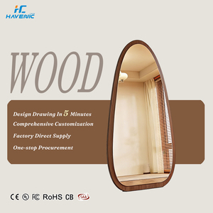 <span class=keywords><strong>Specchio</strong></span> Decorativo Personalizzato per Interni, Grande <span class=keywords><strong>Specchio</strong></span> con Cornice <span class=keywords><strong>in</strong></span> <span class=keywords><strong>Legno</strong></span>, Design Irregolare - Product Image 1