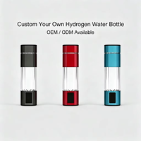 Botella de Agua Hidrogenada Portátil OEM ODM de 300 ml, SPE PEM, 4000-5000 PPB, Autolimpiante en 3 Minutos, para el Cuidado Diario de la Salud y el Fitness
