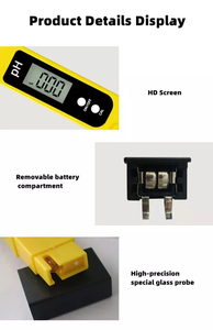 Testeur de qualité de l'eau numérique LCD de précision 0,1 <span class=keywords><strong>pH</strong></span> avec logo personnalisé, <span class=keywords><strong>pH</strong></span>-mètre portable pour l'eau potable, les spas et les laboratoires - Product Image 6