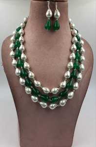 Ras du cou indien fabricant de collier en laiton AD ensemble de pendentifs tendance pour les vêtements de fête de mariage des femmes - Product Image 2