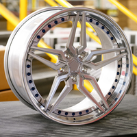 JG Jantes forgées en 2 parties, jantes en alliage à rayons dorés, 5x112 5x114.3 5x120 18-26 pouces, jantes personnalisées pour BMW Audi Benz Porsche