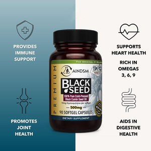 Organic Black Seed Oil Immune Support Softgel Capsules Thymoquinone <b>Hair</b> Growth Antioxidant Black Seed Oil Softgel Capsule - Product Image 4