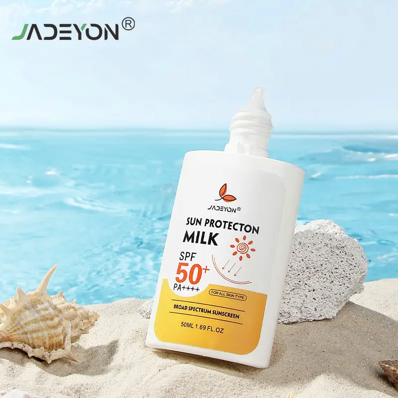 OEM полный физический солнцезащитный крем без стресса Spf50 Pa ++++ оптовая продажа солнцезащитный крем натуральный органический солнцезащитный крем для кожи