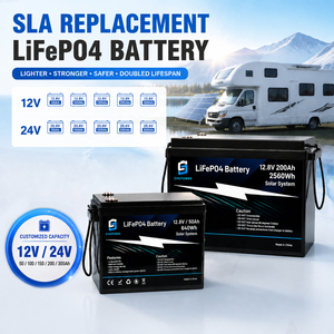 แบตเตอรี่ LiFePO4 12V 24V 50Ah 100Ah 150Ah 200Ah 300Ah 12.8v 12 โวลต์ ชุดแบตเตอรี่ลิเธียมไอออนสำหรับเก็บพลังงานแบบกำหนดเองได้ - Product Image 1