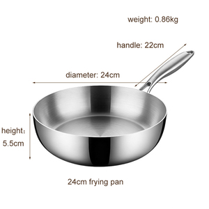 Set di utensili da cucina 316 pentole in acciaio inox con brodo antiaderente pentole Wok Pan per cottura a induzione a Gas - Product Image 6