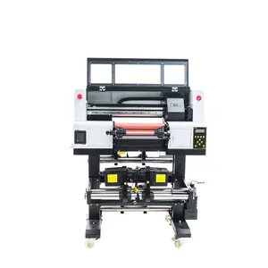Zhou surmame 30cm UV con barniz UV DTF impresora todo en uno 30cm rollo UV DTF impresora de impresión