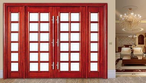 Estilo americano puerta <span class=keywords><strong>de</strong></span> entrada <span class=keywords><strong>de</strong></span> <span class=keywords><strong>madera</strong></span> maciza doble puerta con vidrio y 2 <span class=keywords><strong>jamba</strong></span> <span class=keywords><strong>de</strong></span> puerta <span class=keywords><strong>de</strong></span> <span class=keywords><strong>madera</strong></span> - Product Image 2