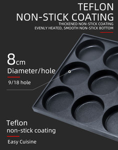 LPG gas loại 9 lỗ bánh <span class=keywords><strong>hamburger</strong></span> Pancake máy/trứng Waffle <span class=keywords><strong>maker</strong></span> - Product Image 6