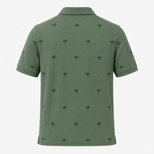 Polos de Golf con Logotipo Personalizado para Hombre, Diseño de Árbol Verde Salvia, Manga Corta, Marca Privada, Fabricante OEM ODM - Product Image 5