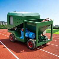 Pulvérisateur de traitement de surface pour pistes d'atterrissage, pour revêtements en granulés de PU et de caoutchouc, avec châssis mobile