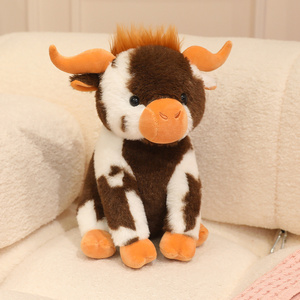 ตุ๊กตาวัวน่ารัก นุ่มนิ่ม ชุด 4 ชิ้น ของเล่นตุ๊กตาสำหรับเด็กชายและเด็กหญิง ของขวัญสุดเพอร์เฟกต์สำหรับคริสต์มาส วันเกิด และวันวาเลนไทน์ - Product Image 3