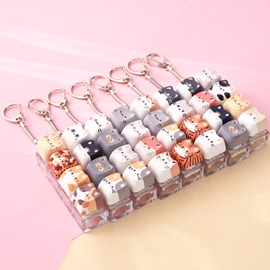Llavero Antiestrés Creativo con Botón de Gato, Pequeño Colgante Decorativo, Juguete Antiestrés, Pequeño Regalo Unisex para Mayores de 15 Años - Product Image 2