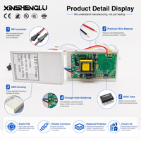 Transformateur et variateur tactile intelligent XSL personnalisé à bouton unique avec mémoire CCT, alimentation 12V 1A 12W pour LED, IP20