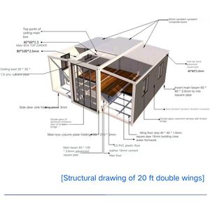 <span class=keywords><strong>Maison</strong></span> conteneur extensible rapide JinQing, taille 20-40 pieds, pour usage résidentiel et commercial, conception à installation rapide - Product Image 6